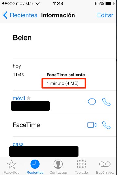 consumo facetime 2