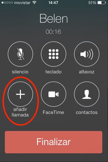 hacer conferencia con iphone 1
