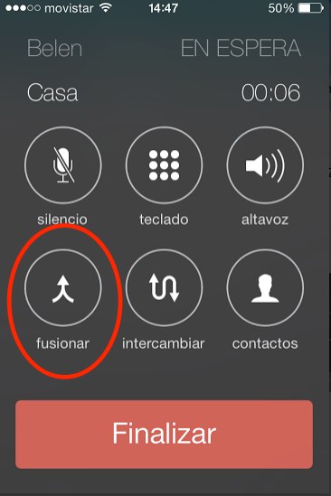 hacer conferencia con iphone 3